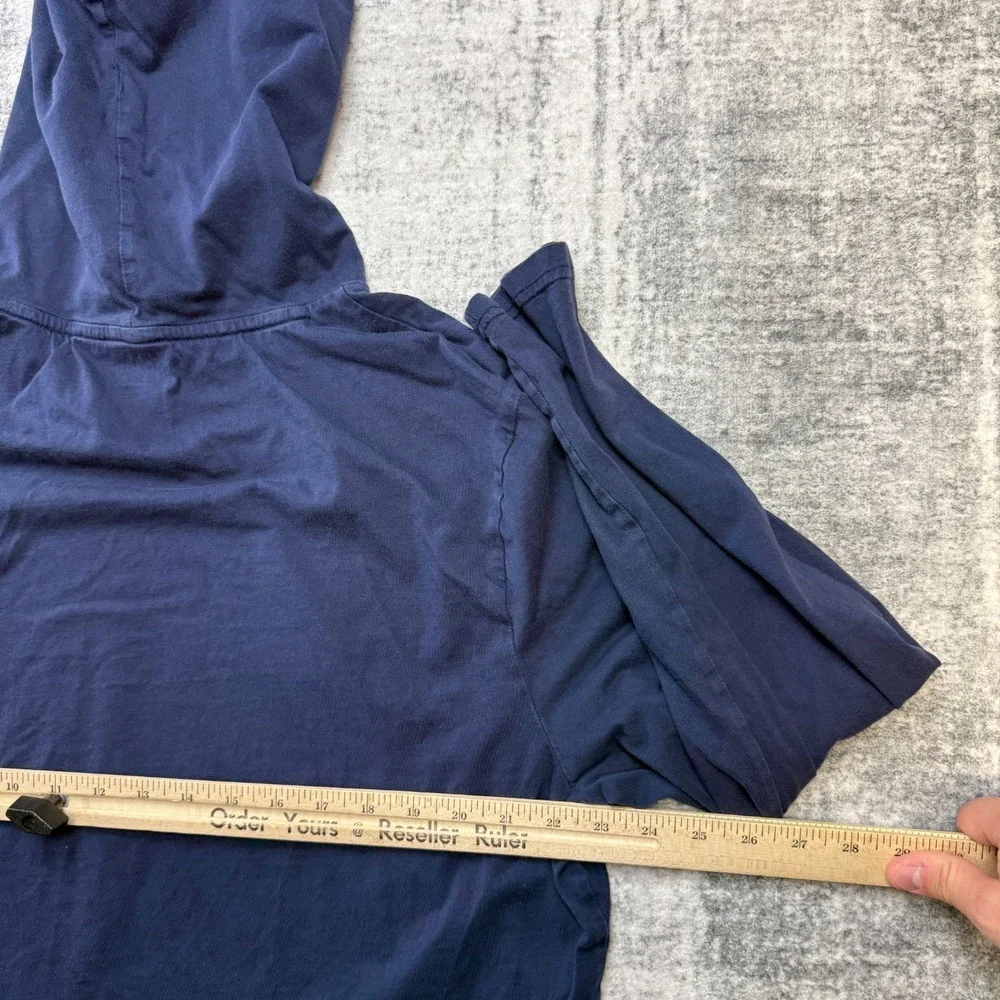 Polo Ralph Lauren Hoodie T-Shirt Mens XL Navy Blue Lightweight Cotton Pony - Picture 11 of 12